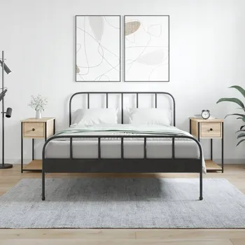 Noční stolek Noční stolky, 2 ks, dub sonoma, 30x60x60 cm