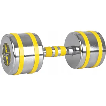 Chromované činky s pevnou hmotností inSPORTline 1x 12 kg