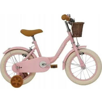 Jízdní kolo Dětské kolo Huffy Vintage 14" s košíkem a balančními kolečky, růžové