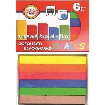 Barevné školní křídy 6 ks KOH-I-NOOR