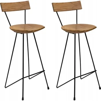 Barová židle Barová Židle Greatstore v odstínech hnědé, 103 cm, dřevěný