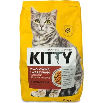 Krmivo pro kočku Kitty Krmivo pro kočky s hovězím masem se zeleninou 2 kg
