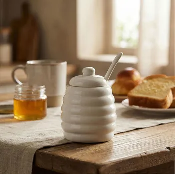 Cukřenka LA PORCELLANA BIANCA Menage 280 ml - porcelánová cukřenka s lžičkou