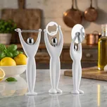 BUGATTI Gym 3 ks bílá - sada kuchyňského náčiní z nerezové oceli