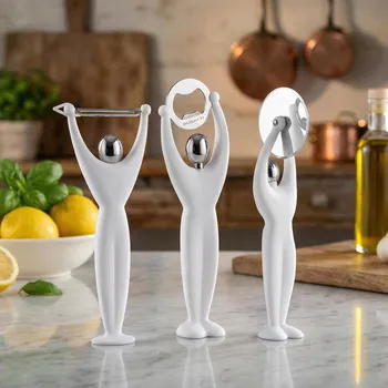 BUGATTI Gym 3 ks bílá - sada kuchyňského náčiní z nerezové oceli