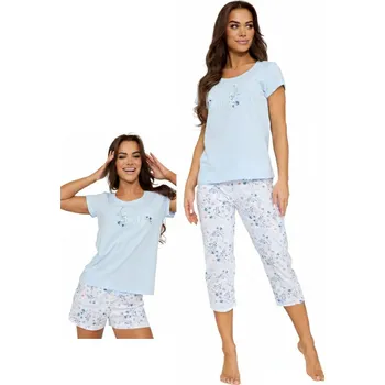 Pánské pyžamo DÁMSKÉ PYŽAMO KR 466/344 SO DELICATE 3-PACK Modrá M