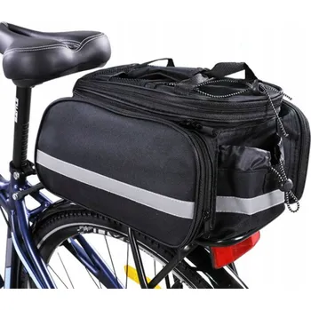 brašna na kolo Cyklistická brašna zadní Efox dvojitá 30L černá, textilní