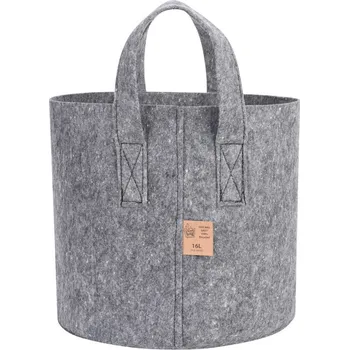 Květináč Dirt Bag Textilní květináč 28 x 24 cm šedý