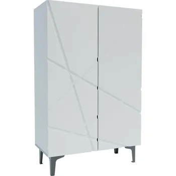 Šatní skříň FANTASY nízká skříňka, bílá