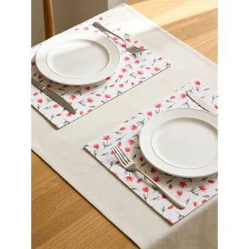 prostírání Sinsay - Stolní prostírání s květinovým motivem, 2 ks - růžová - 939JP-30X - 939JP-30X-ONE