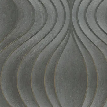 Tapeta Šedá tapeta 3D Vzor Abstraktní Exkluzivní 10 m x 70 cm