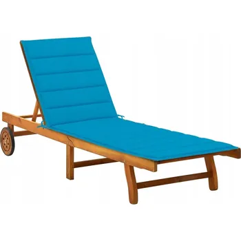 Zahradní lehátko Lehátko dřevěné modré VidaXL