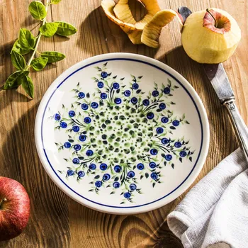 Talíř Dezertní talíř Bolesławiec 19,5 cm - dek. 1208