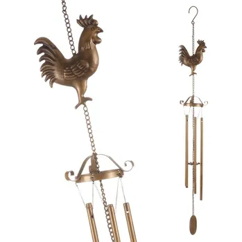 Zvonkohra kovová - s kohoutem, barva měděná Barva: Měděná