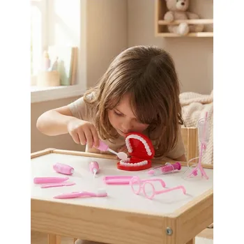 Pokrývka hlavy Sinsay - Zubařský set v kufříku - růžová - 565IS-30X - 565IS-30X-ONE