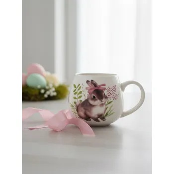 Sinsay - Keramický hrnek s potiskem zajíčka - vícebarevná - 770IZ-MLC - 770IZ-MLC-ONE