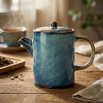 Konvice na čaj VERLO Deep Blue - kamenný konvička na čaj a kávu 0,4 l