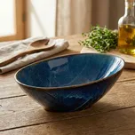 Šikmá bufetová mísa o průměru 30,5 cm DEEP BLUE - VERLO (nové)