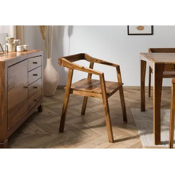 Jídelní židlička Židle 45x51x76 hnědě lakovaná ANCONA