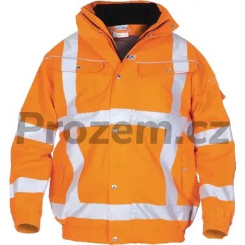 Reflexní bunda pilotka Foxhol, oranžová, vel. 2XL, EN 20471 3 RWS, 343