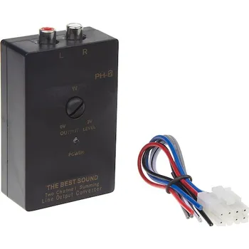 Auto elektroinstalace KUERL 2 kanálová redukce repro, CINCH nastavitelná, s funkcí zpoždění, PC1-630