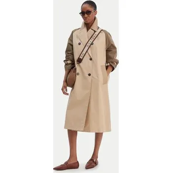 Dámská móda Weekend Max Mara Trenčkot Canasta 2615021021 Béžová Relaxed Fit 36