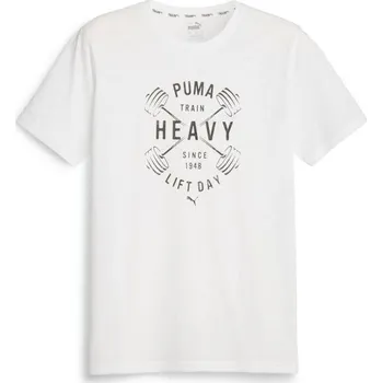 Pánské tričko Pánské triko Puma GRAPHIC TEE L Bílá, Černá