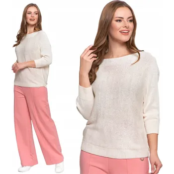 Dámský svetr Moraj dámský svetr bílý klasický do pasu velikost XL