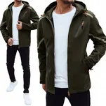 PÁNSKÁ SOFTSHELLOVÁ BUNDA S KAPUCÍ KHAKI tx4480 - L