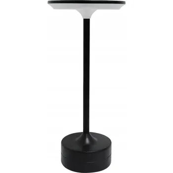 Lampička NOČNÍ LAMPA BEZDRÁTOVÁ LED ČERNÁ STOLNÍ DOTYKOVÁ USB NA STŮL