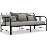 Jednolůžková kovová postel VidaXL 90x200 cm černá