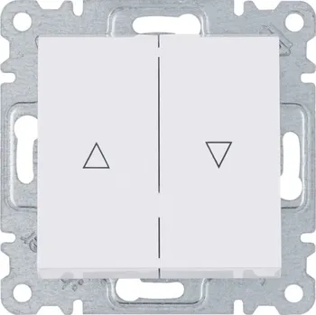 vypínač Žaluziový vypínač pod omítku Hager Polo bílý WL0310