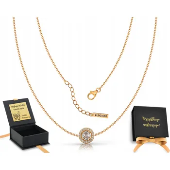 Náhrdelník Náhrdelník růžové zlato dámský řetízek se zirkony rose gold stříbro 925