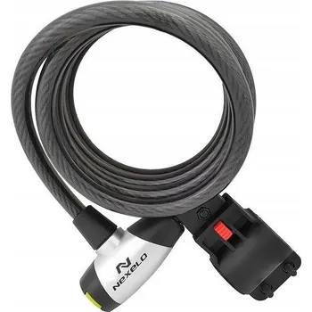 Zámek na kolo Zámek na kolo spirálový na klíč Nexelo 1800 mm držák na rám