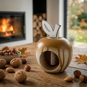 Louskáček BUGATTI Eden – ořechový mlýnek světle zlatý nános