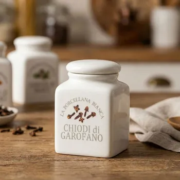 Dóza na potraviny LA PORCELLANA BIANCA Conserva 175 ml - porcelánová nádoba na koření