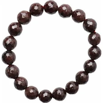 Náramek Granát náramek extra korálkový fazetovaný obvod cca 16 až 21 cm