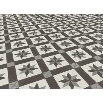 pvc podlaha PVC Taralay Libertex - Gerflor Cordoba Black and White 2226 - zátěžová třída 34 4 m