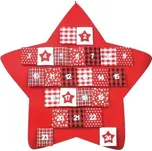 Adventní kalendář hvězda 70 cm, červený