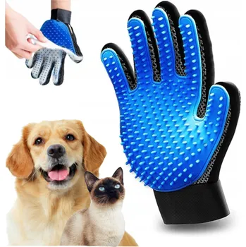 Kartáč pro zvířata Rukavice pro vyčesávání Azaris, měkký kartáč, pro psy a kočky