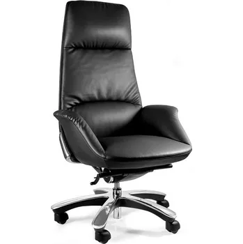 Jídelní židle Pohodlné otočné křeslo do kanceláře a pracovny Patron - Unique Černá 72x116 cm