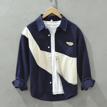 Pánská móda Best Fashion Pánská bavlněná košile pro každodenní nošení Barva: Modrá, Velikost: M