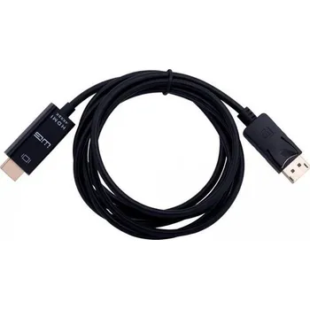 Počítač WG Kabel DisplayPort (male) to HDMI (male) / 2m / stíněný / gold plated