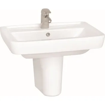 Umyvadlo CONCEPT 100 STYLE umyvadlo 65 cm, s otvorem pro baterii a přepadem, alpská bílá