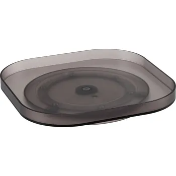 Organizace kuchyně YAMAZAKI Kouřově šedý plastový otočný úložný organizér Tower 20 x 20 cm