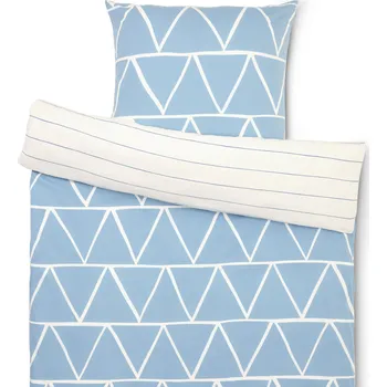 Povlečení 726972 - Tchibo - Žerzejové povlečení - barva: modrá