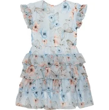 Dámské šaty Guess Elegantní šaty K6RK06 WA2T0 Modrá Regular Fit 4Y