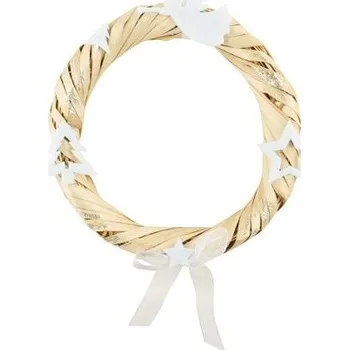 Věnec Věnec přírodní, bílý 15cm