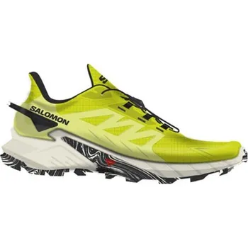 Pánská běžecká obuv Pánská obuv pro trailový běh Salomon SUPERCROSS 4 10.5 Žlutá, Bílá, Černá