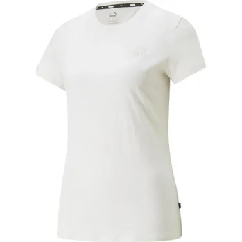Dámské tričko Dámské TRIČKO PUMA ESS+ EMBROIDERY TEE krémové 848331 99 vel. S
